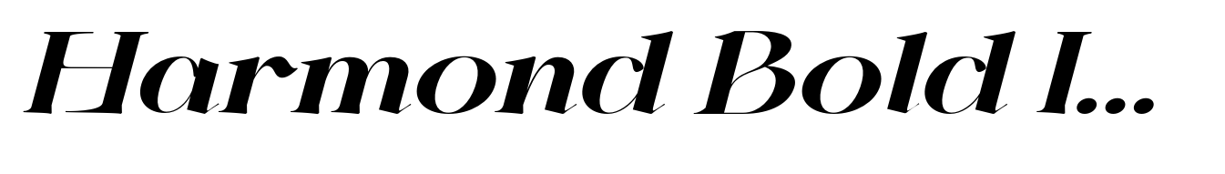 Harmond Bold Italic Expanded